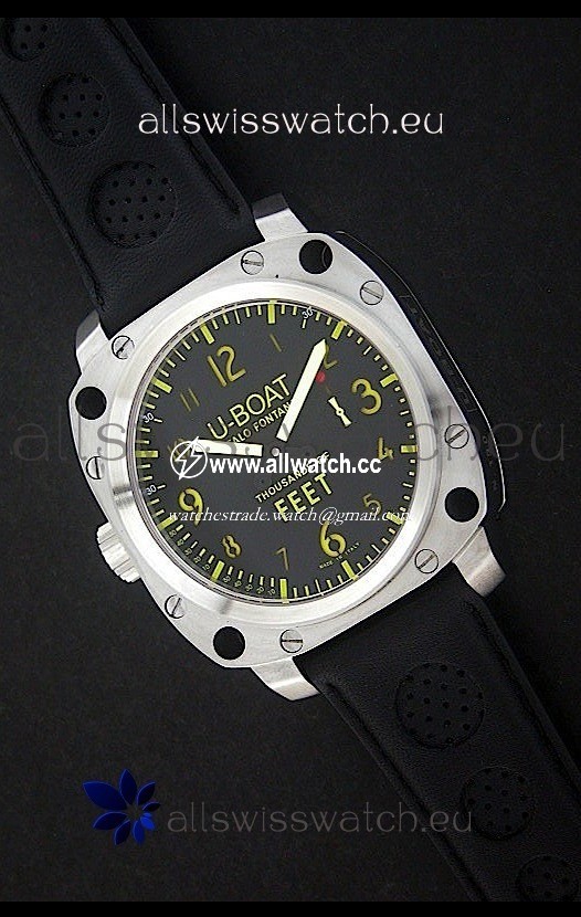 U-Boat Thousands of Feet Steel Automatic in Yellow Markers
