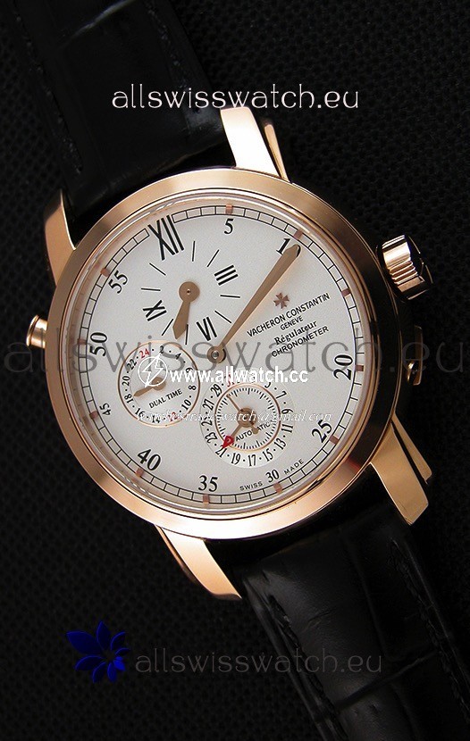 Vacheron Constantin Malte Dual Time Regulator Pink Gold