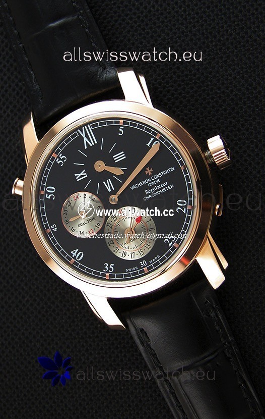 Vacheron Constantin Malte Dual Time Regulator Pink Gold