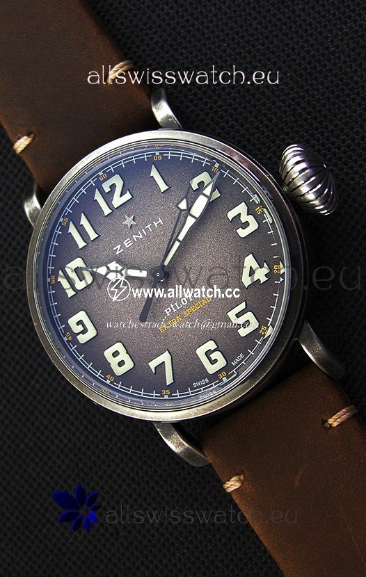Zenith Pilot Type 20 Extra Special Grey Dial 1:1 Ultimate Mirror 45MM