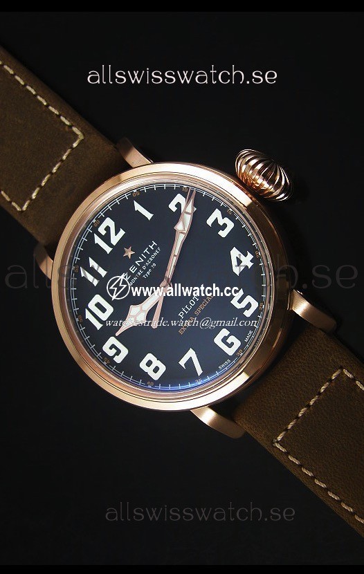 Zenith Pilot Type 20 Extra Special Edition Rose Gold 1:1 Mirror