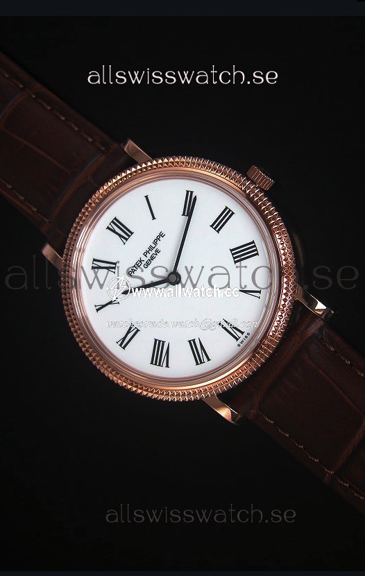 Patek Philippe 5120J Calatrava Mens Rose Gold 1:1 Mirror