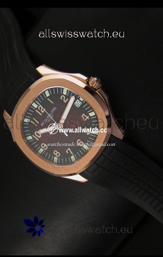 Patek Philippe Aquanaut Rose Gold in Brown Dial - 1:1 Mirror