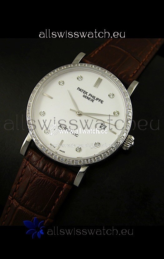 Patek Philippe Calatrava 5298in Steel Casing - Diamonds Hours