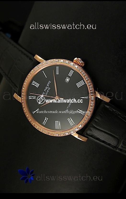 Patek Philippe Calatrava 5298in Pink Gold Casing - Roman Hours