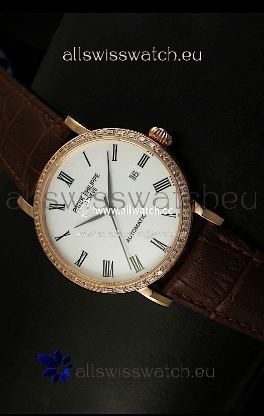 Patek Philippe Calatrava 5120in Pink Gold Casing - Roman Hours
