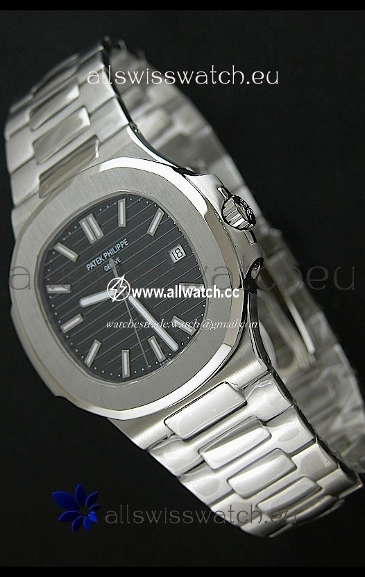 Patek Phillipe Nautilisin Black Textured Dial