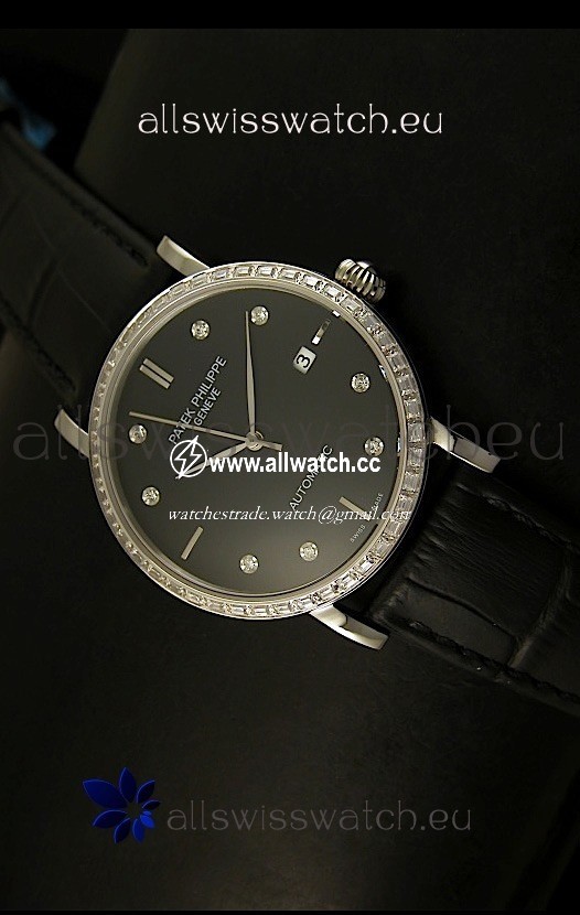 Patek Philippe Calatrava 5298in Steel Casing - Diamonds Hours