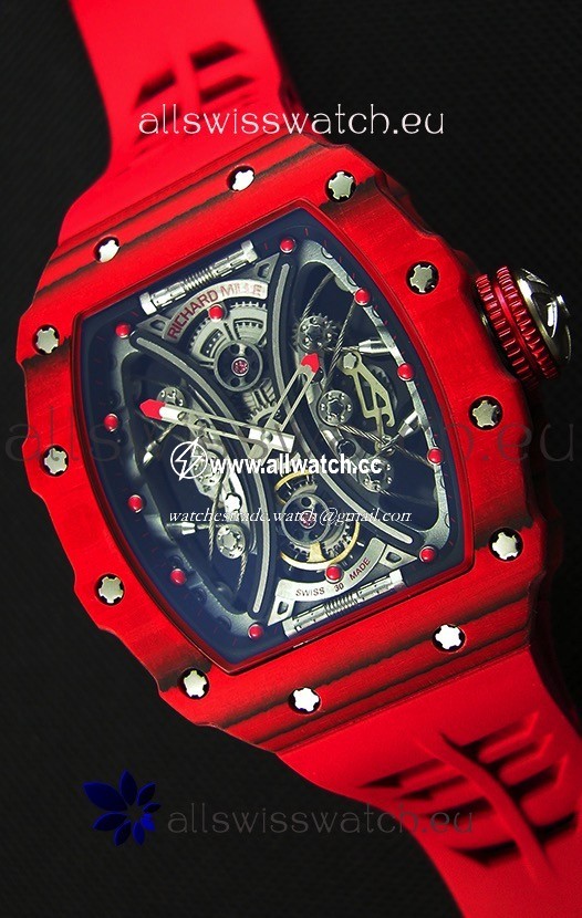Richard Mille RM53-01 Pablo Mac Donough Red Carbon Case