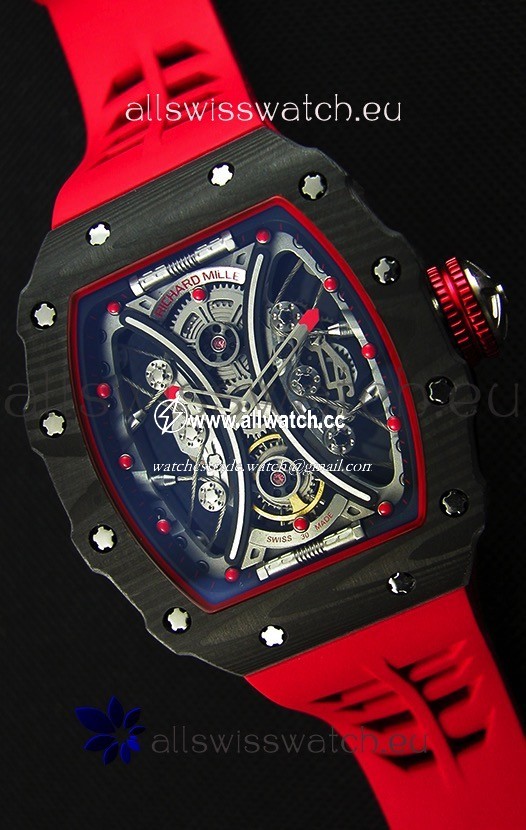 Richard Mille RM53-01 Pablo Mac Donough Red Carbon Case