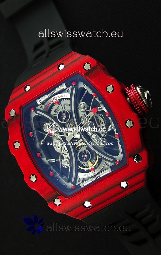 Richard Mille RM53-01 Pablo Mac Donough Red Carbon Case