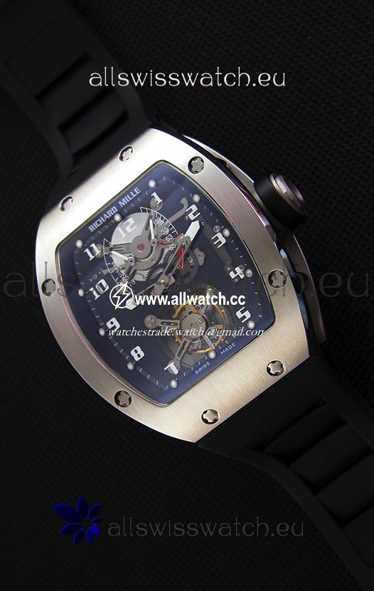 Richard Mille RM001 Evolution Tourbillonwith Brushed Steel Case