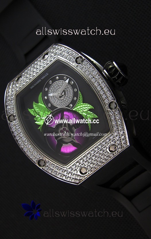 Richard Mille 19-02 Tourbillon Fleurin Stainless Steel