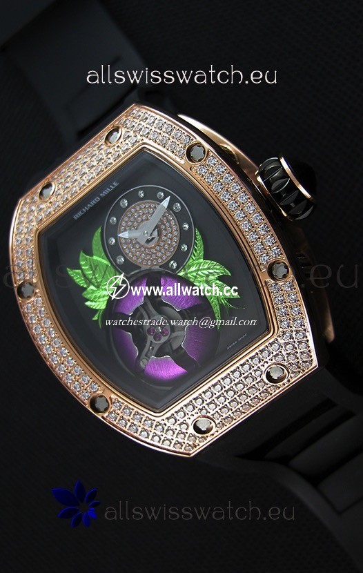 Richard Mille 19-02 Tourbillon Fleurin Pink Gold