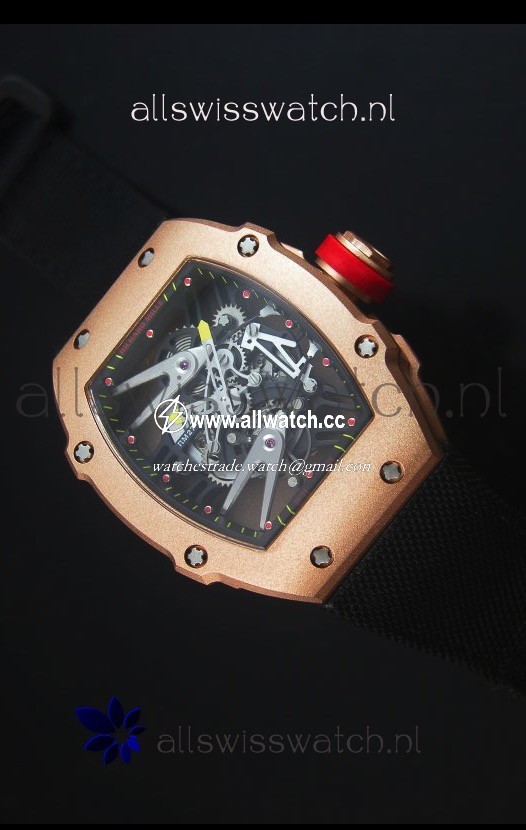 Richard Mille RM027 Tourbillon Rafael Nadal Edition in Rose Gold Case