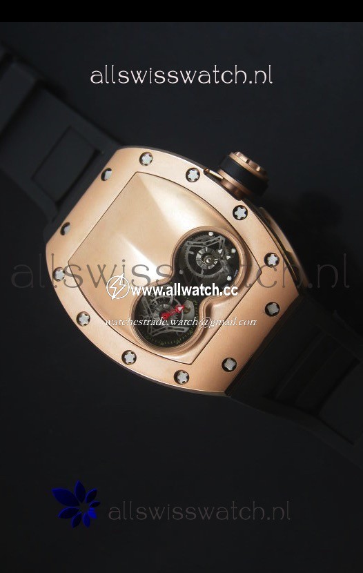 Richard Mille RM053 Tourbillon Pablo Mac Donough Pink Gold Case Black Strap