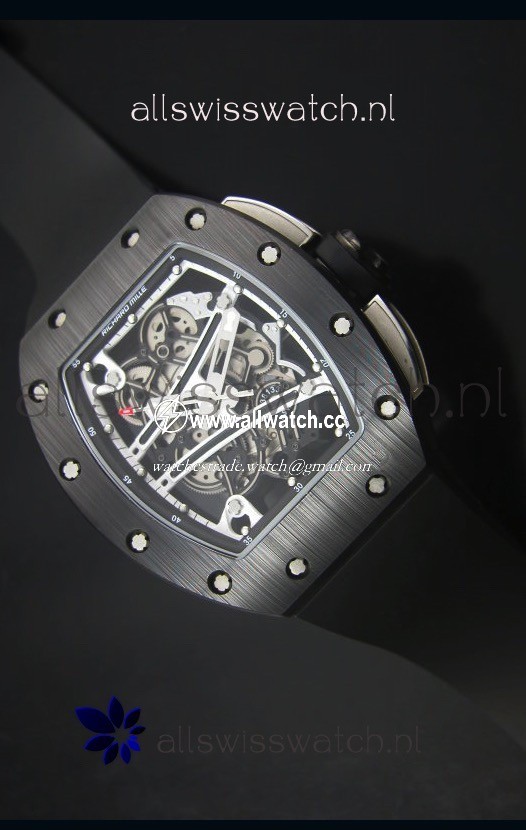 Richard Mille RM061 Ceramic Case Black and White Bezel