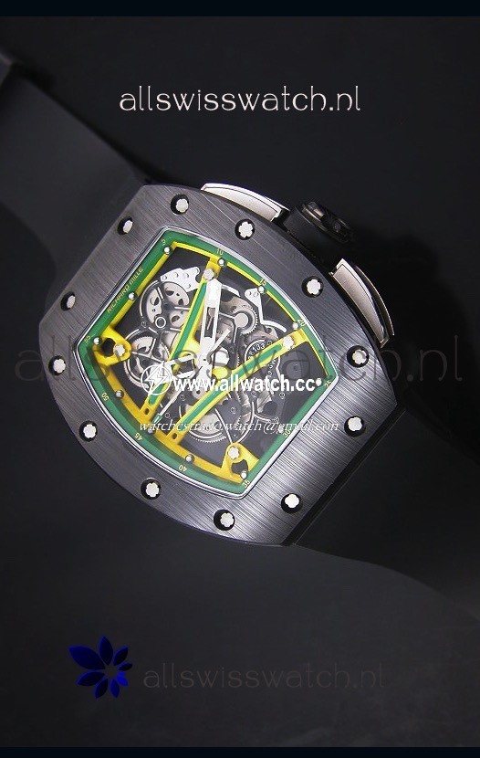 Richard Mille RM061 Ceramic Case Yellow/Green Bezel