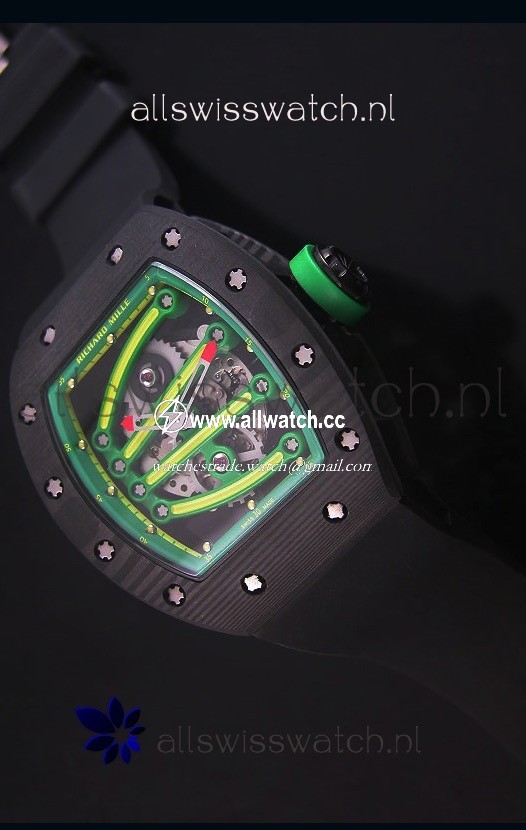 Richard Mille RM059 Yohan Blake Forged Carbon Casein Green Bezel