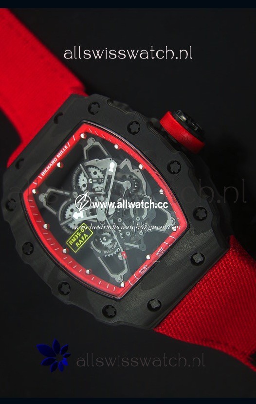 Richard Mille RM35-01 Rafael Nadal EditionRed Nylon Strap