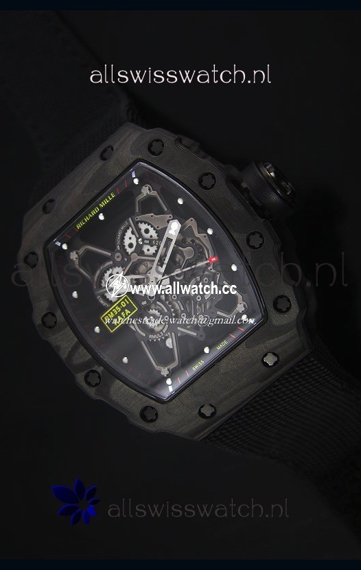 Richard Mille RM35-01 Rafael Nadal EditionBlack Nylon Strap
