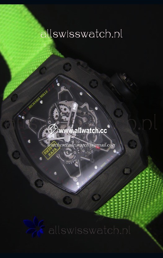 Richard Mille RM35-01 Rafael Nadal EditionGreen Nylon Strap