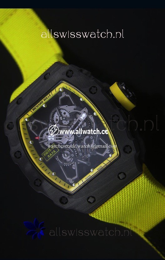 Richard Mille RM35-01 Rafael Nadal EditionYellow Nylon Strap
