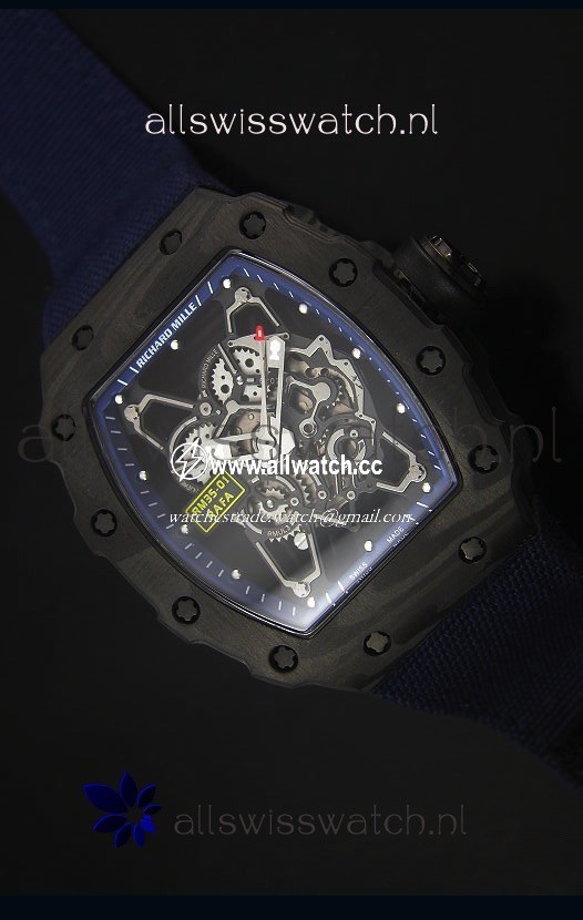 Richard Mille RM35-01 Rafael Nadal EditionNavy Blue Nylon Strap