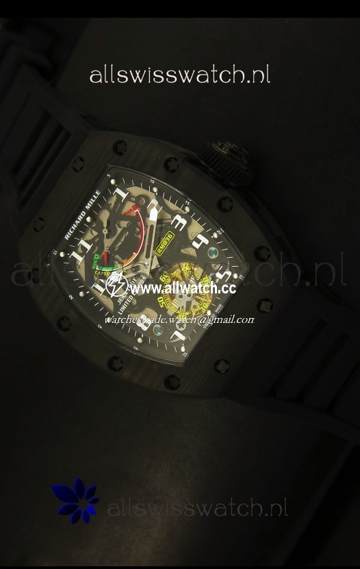 Richard Mille RM036 Jean Todt Forged Carbon Bezel Titanium - All Black Edition