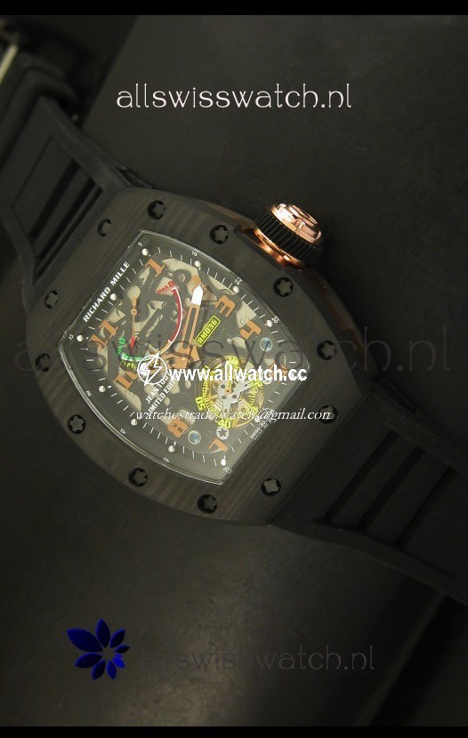 Richard Mille RM036 Jean Todt Forged Carbon Bezel Titanium
