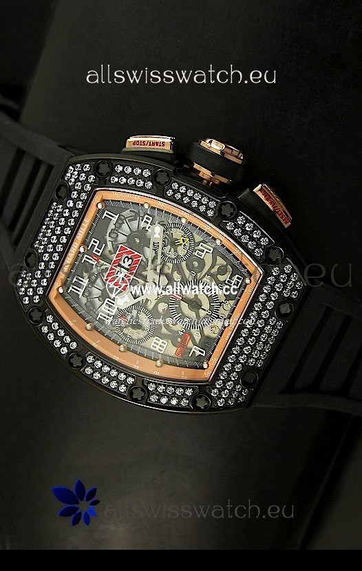 Richard Mille Filippe Massa Edition Titanium in PVD/Pink Gold Case