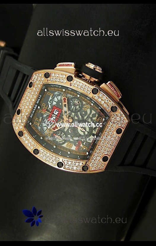 Richard Mille Filippe Massa Edition Titaniumin Pink Gold Case
