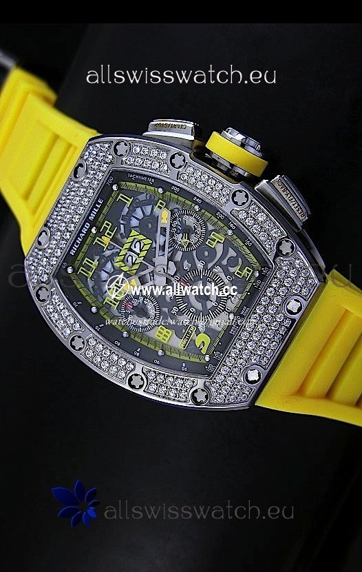 Richard Mille Filippe Massa Edition Titaniumin Yellow Strap