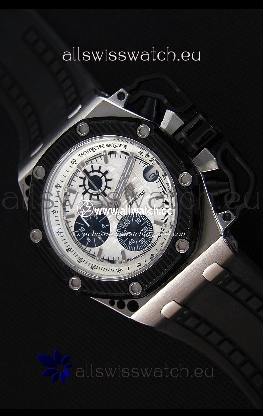 Audemars Piguet Royal Oak Survivor Chronograph Quartz in White Dial