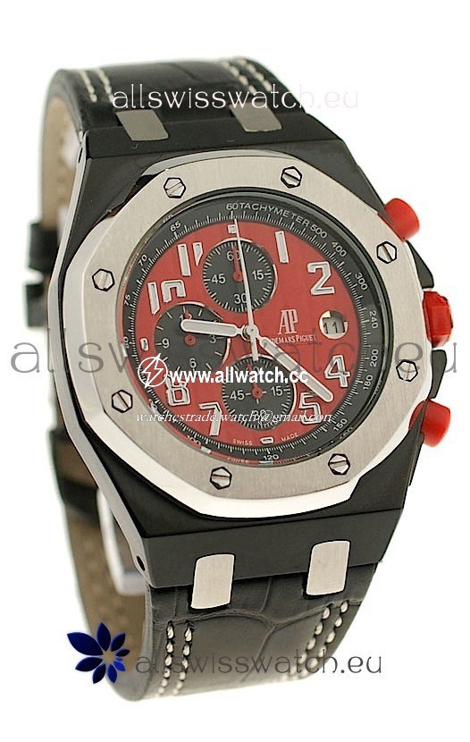Audemars Piguet Royal Oak Offshore Limited Edition SingaporeGP 2008 PVD in Red Dial