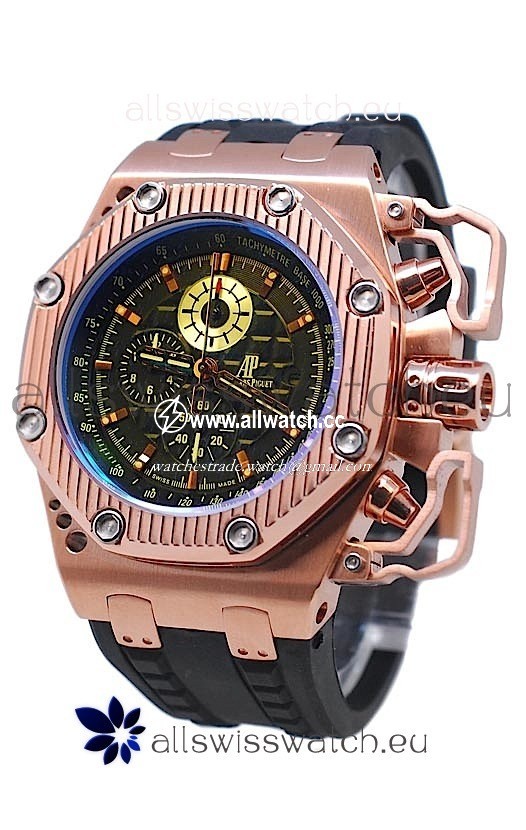 Audemars Piguet Royal Oak Offshore Limited Edition Survivor Rose Gold in Black Dial