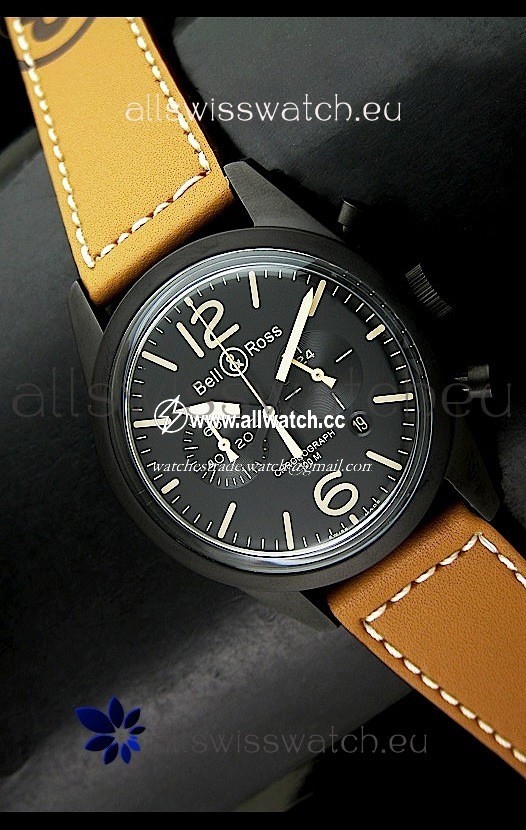 Bell and Ross BR126 Vintage Quartz in PVD Casing