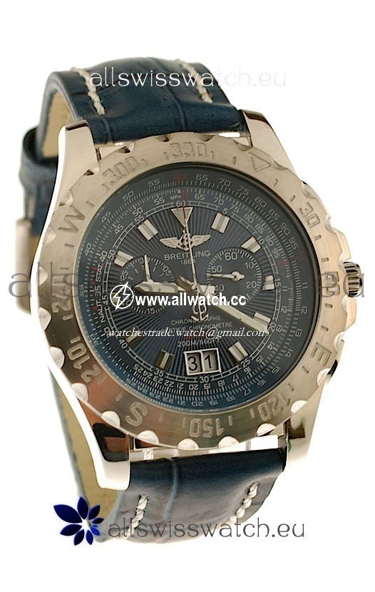 Breitling Chronograph Chronometre Japanese in Blue