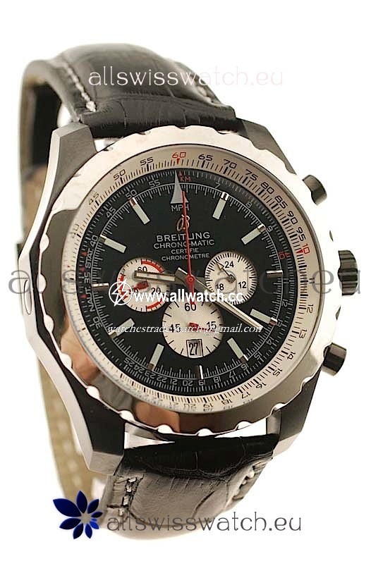 Breitling Chrono-Matic Chronometre in Black Strap