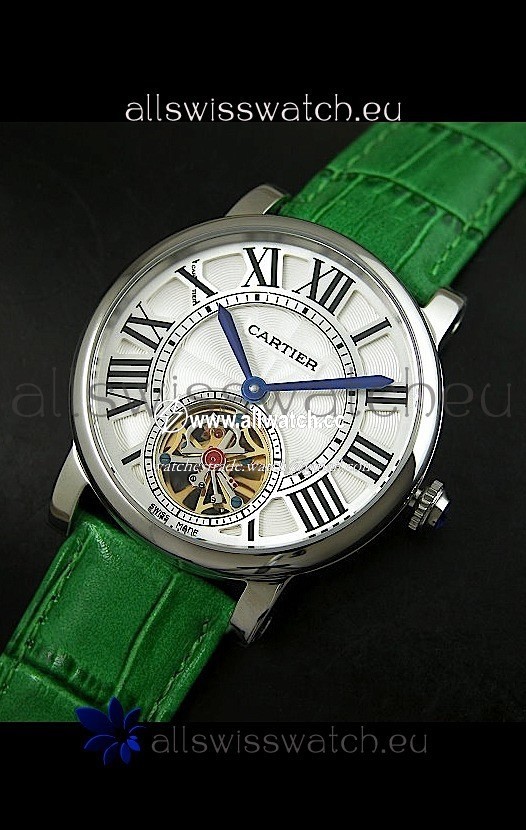 Cartier Ronde de Tourbillon in Green Strap