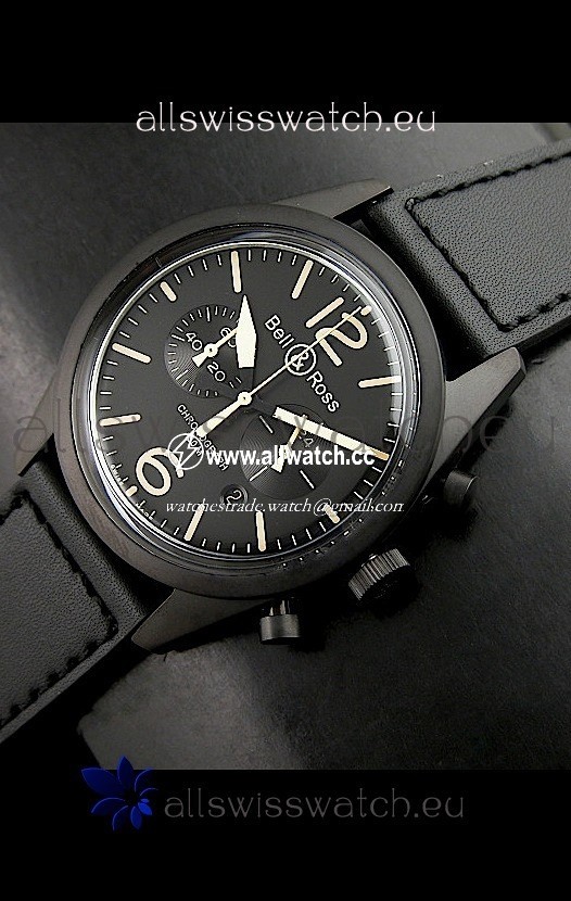 Bell and Ross BR126 Vintage Quartz in PVD Casing