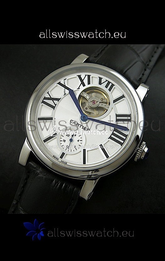 Ballon De Cartier Flying Tourbillon - Black Strap
