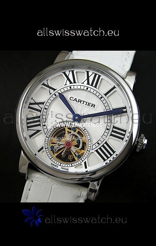 Cartier Ronde de Tourbillon in White Strap