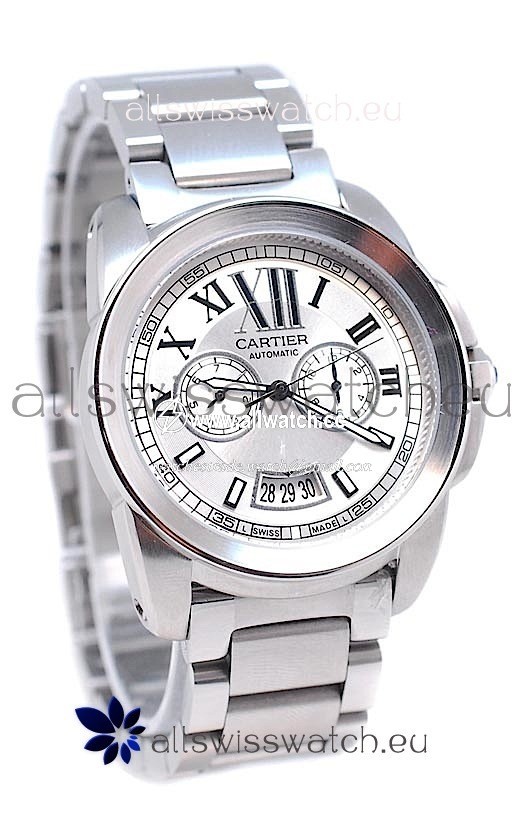 Calibre De Cartier Automatic in White Dial