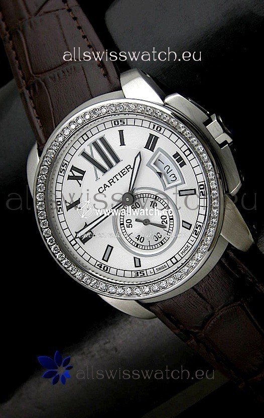 Cartier Calibre de in White Dial