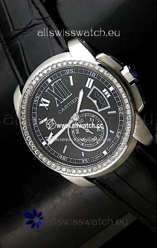 Cartier Calibre de in Black Dial