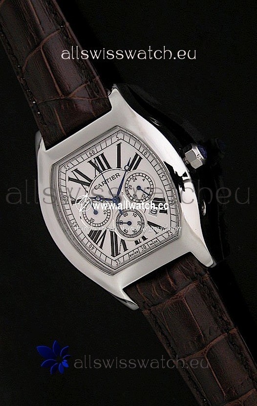 Cartier Tortue in Brown Strap