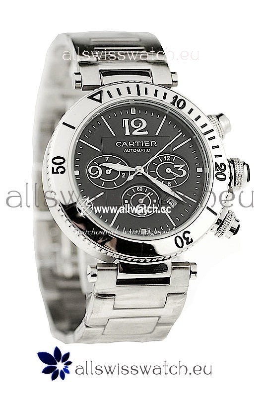 Cartier Pasha Seatimer in Black Dial