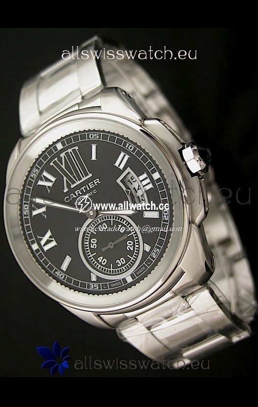 Calibre De Cartier Automatic in Black Dial