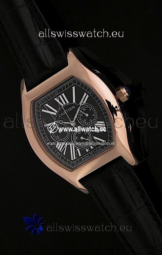 Cartier Tortue in Black Dial
